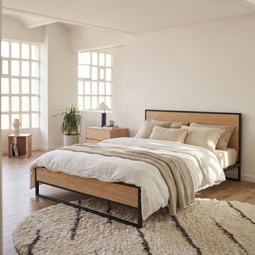 سرير خشبي 120 سم - UB120-BN